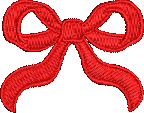 Abbode Bow Red Embroidered Icon