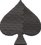 Spade Suit Embroidered Icon