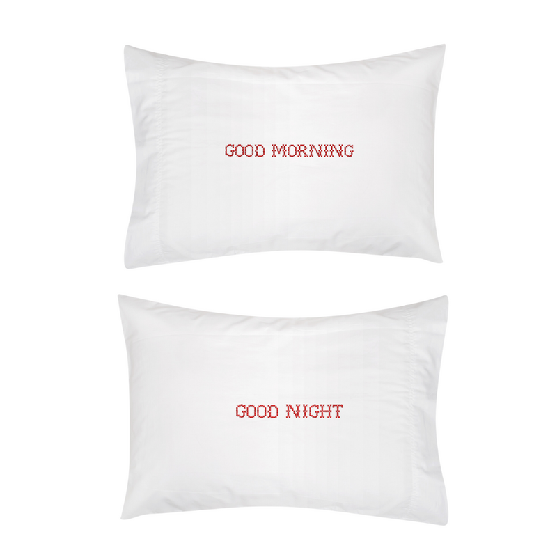 Cross Stitch Pillowcase Set