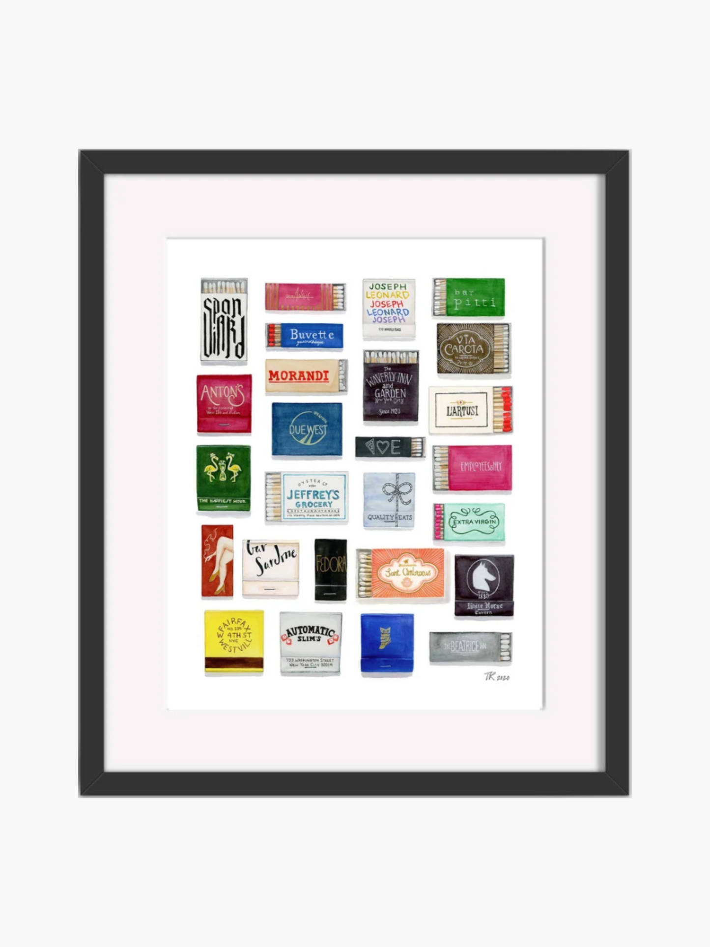 The Matchbook Collection Prints